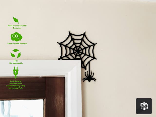 Halloween Spider Web Door